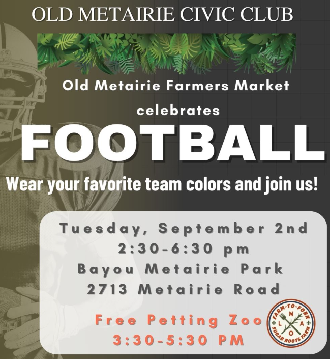 Old Metairie Farmer's Market at Bayou Metairie Park