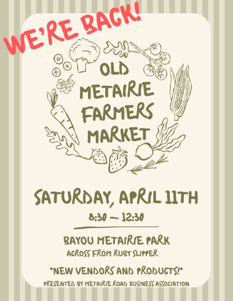 Old Metairie Farmer's Market at Bayou Metairie Park